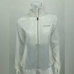 Columbia Sports Wear Size XS White Jacket Lightweight Gently Used